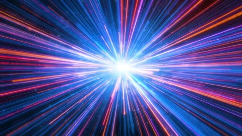 Abstract colourful  light trail creative cosmic background. Stock Footage 305304805