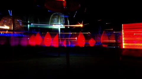 Abstract colourful neon light Stock Footage 88699377