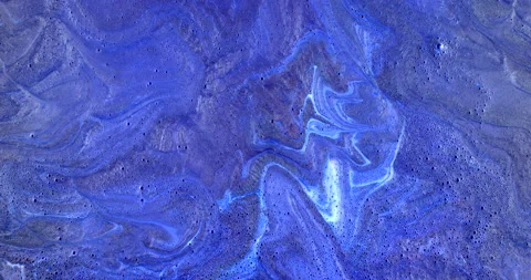 Abstract colourful paint diffusion. Blue acrylic texture background. Stock Footage 147090597