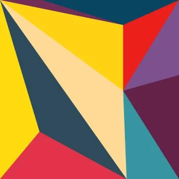 Abstract colourful pattern geometric backgrounds vector design Stock Illustration
