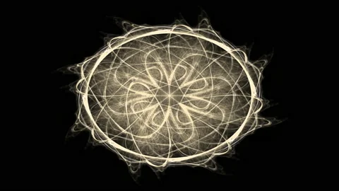 Abstract, colourful, symmetric pattern, ornamental decorative kaleidoscope Stock Footage 153695239