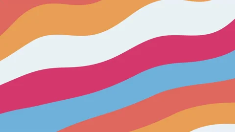 Abstract colourful twisted transition animation with displaced layers Stock Footage 165991345
