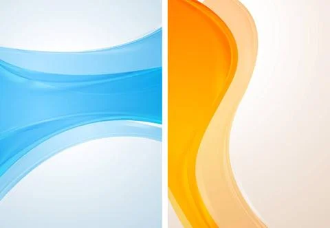 Abstract colourful wavy backgrounds. Vector illustration eps 10 Abstract c... Stock Photos
