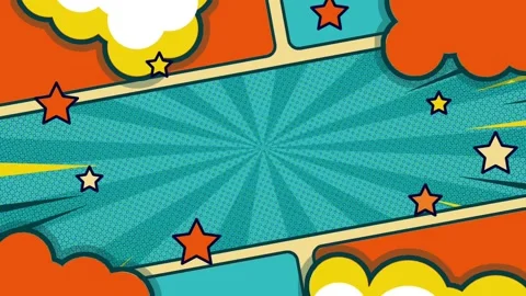 Abstract Comic background animation. Looping video animation Stock Footage 288660056