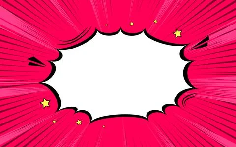 Abstract comic background with blank speech bubble vector illustration 库存插图