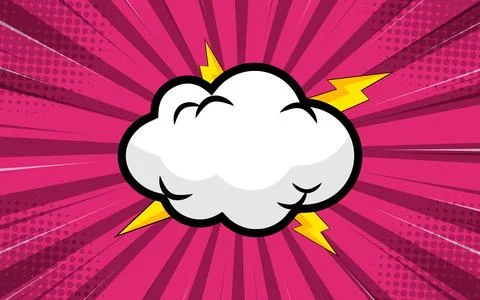 Abstract comic background with blank speech bubble vector illustration 스톡 일러스트