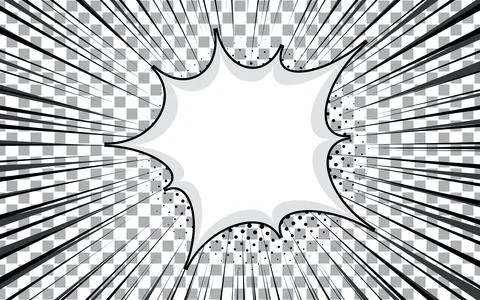 Abstract comic background with halftone effect. Vector illustration. Stockillustratie