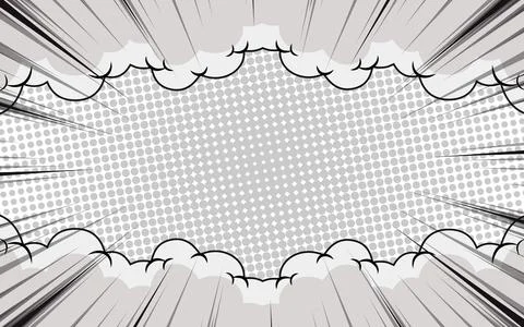 Abstract comic background with halftone effect. Vector illustration. 스톡 일러스트