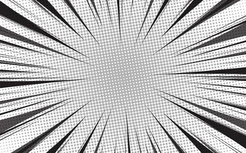 Abstract comic background with halftone effect. Vector illustration. Illustrazione stock
