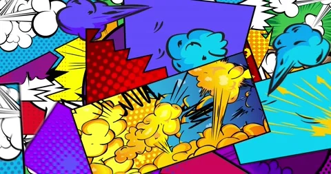 Abstract Comic Book Background. Animated Page Stockbeeldmateriaal 167393015