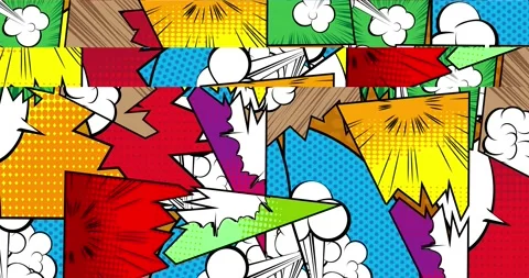 Abstract Comic Book Background Stock-Footage 166820995