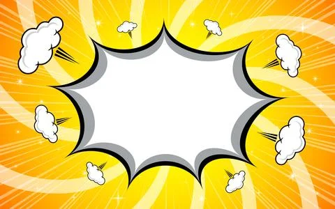 Abstract comic book background with speech bubble space Stock Illustration