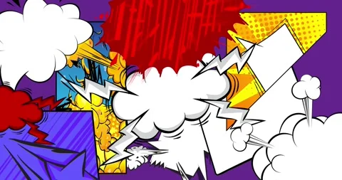 Abstract comic book cartoon background animation 스톡 동영상 297432126