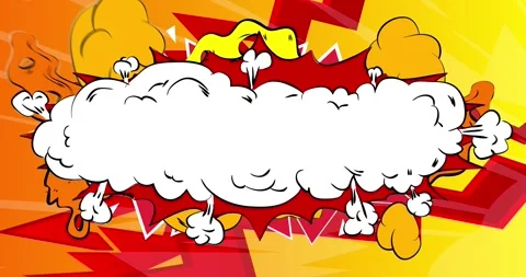 Abstract comic book explosion bubble Stock-Footage 262600928
