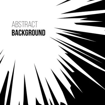 Abstract comic book explosion radial lines Stock Illustration