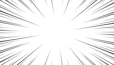 Abstract comic book explosion radial lines on white background. Comic book .. Stock Illustration