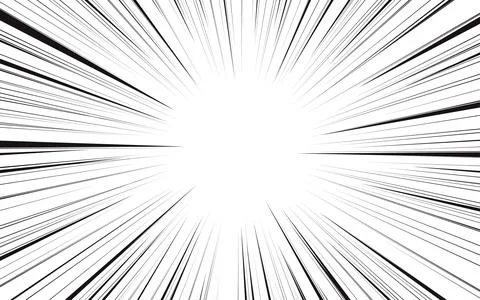 Abstract comic book flash explosion radial lines background. Vector illustr.. Stock Illustration