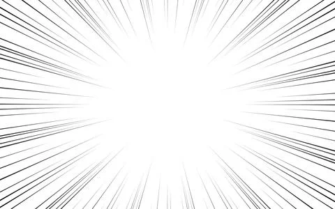 Abstract Comic Book Flash Explosion With Radial Lines On White Background. .. Stock Illustration