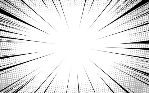 Abstract Comic Book Flash Explosion With Radial Lines On White Background. .. Illustrazione stock