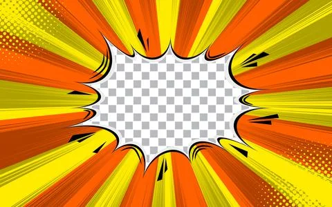 Abstract comic book, pop art, background with speech bubble copy space vect.. Stock Illustration