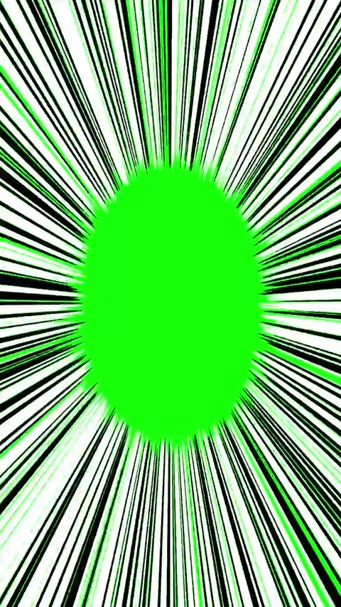 Abstract comic book speed lines with center chroma key green screen area fo.. Stock Footage 337518927