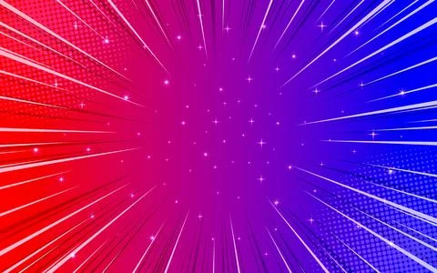 Abstract Comic Book Style Background. Modern creative pop art ray halftone .. Stock Illustration