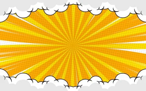Abstract Comic Book Style Background. Modern creative pop art ray halftone .. Stock Illustration