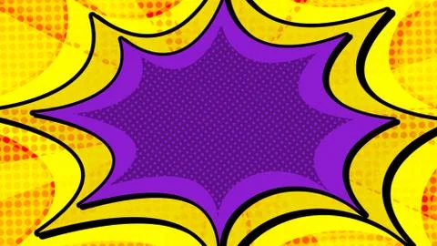 Abstract comic burst Retro Style Pop-Art Pattern. Yellow gradient halftone Stock Illustration