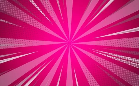 Abstract comic explosion background with radial effect. Vector illustration. Stock Illustration