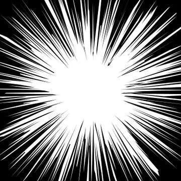 Abstract Comic horizontal speed lines background. Stock Illustration