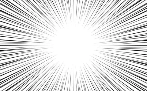 Abstract comic lines of copy space on white background. Can be used to high.. Stock Illustration