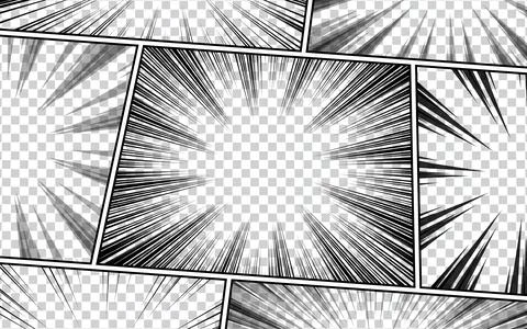 Abstract comic page background. vector illustration Stock Illustration