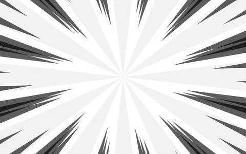 Abstract Comic Style Background with Radial Lines. Vector Illustration Stock Illustration