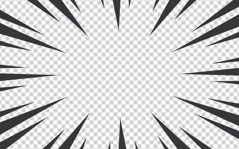 Abstract comic zoom background vector illustration Stock Illustration