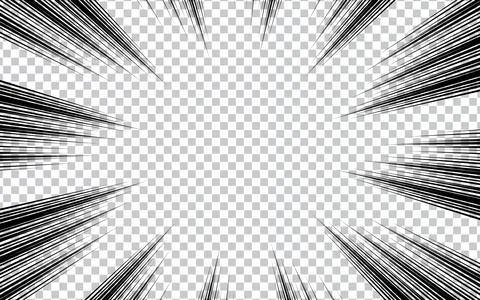 Abstract comic zoom background vector illustration Stock Illustration