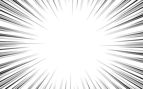 Abstract comic zoom motion lines with halftone background. Stock Illustration