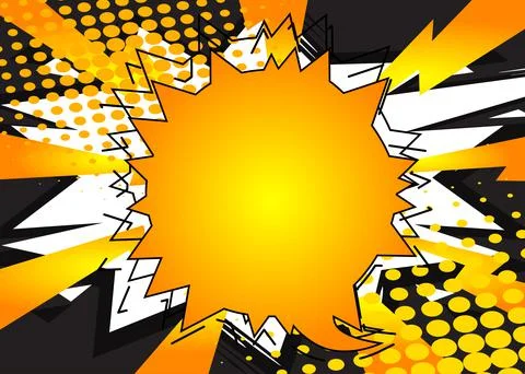 Abstract Comics Background. Poster, banner, flyer, cover. Comic book elements Illustrazione stock