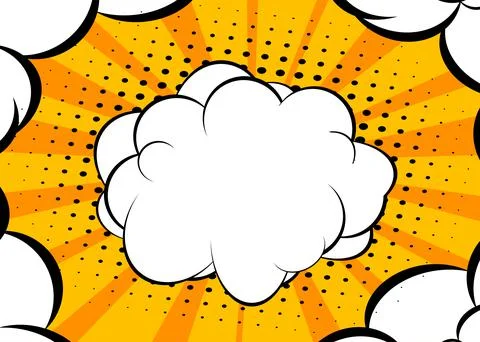 Abstract Comics Background. Poster, banner, flyer, cover. Comic book elements Stock Illustration