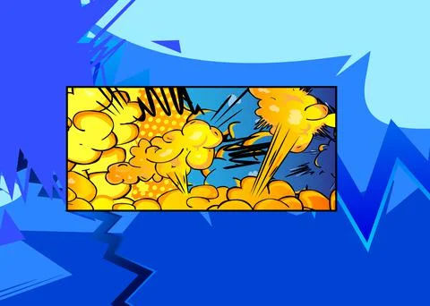 Abstract Comics Background. Poster, banner, flyer, cover. Comic book elements Stockillustratie