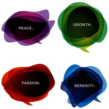 Abstract communication bubbles Stock Illustration