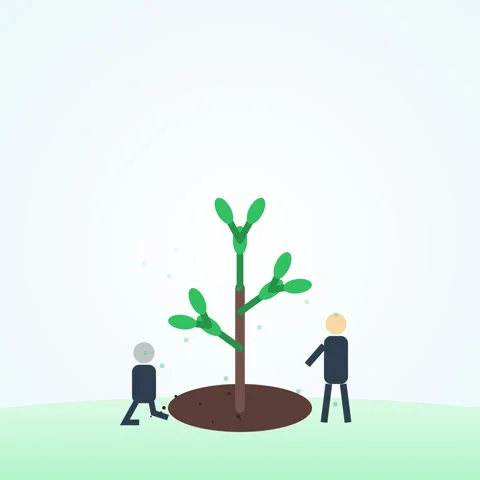 Abstract community gathering: People collaborating in a modern vector illus.. Stock Footage 344777029