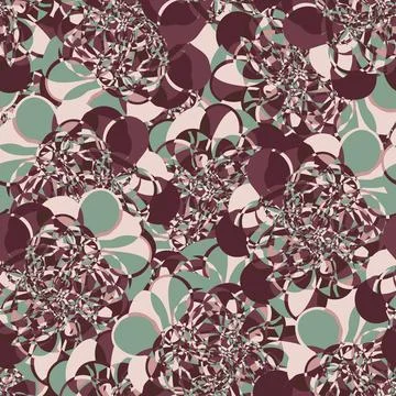 An abstract complex mosaic seamless vetor pattern Illustrazione stock