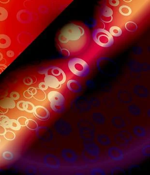 An abstract composition with an author's pattern on gradient smooth shapes .. イラスト素材