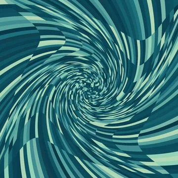 Abstract composition with black and teal squares. Psychedelia grayscale art Stockillustratie