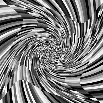 Abstract composition with black and white squares. Psychedelia grayscale art 스톡 일러스트