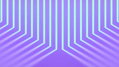Abstract composition with bright neon beams of light. 3d rendering animation 4K Stock Footage 234522460