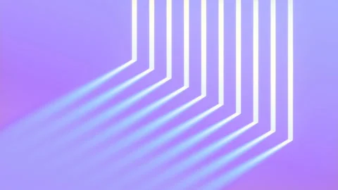 Abstract composition with bright neon rays of light. 3d rendering background 4K Stock Footage 235988731