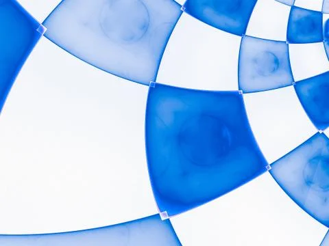 Abstract composition with circular checkered pattern Stock Illustration