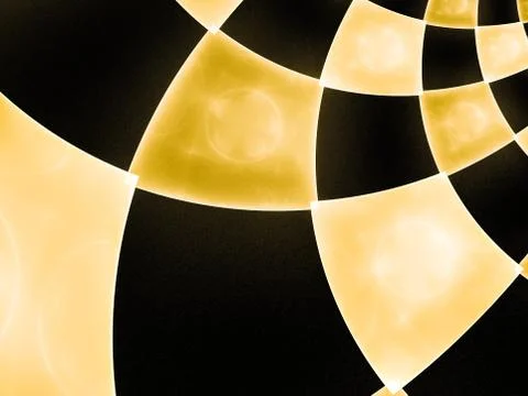 Abstract composition with circular checkered pattern Stock Illustration