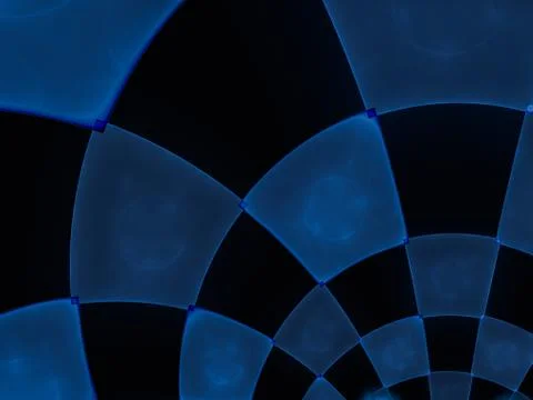 Abstract composition with circular checkered pattern Stock Illustration